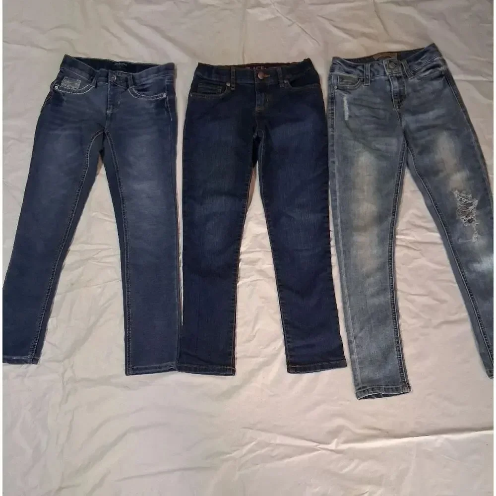 Lot Of 3 Girls Jeans Arizona Jeans Co Place Super Skinny Celebrity Pink